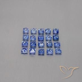 Sapphire Gemstones in 2.7 x 2.7 mm Size for Sale, Sapphire Stones in Medium Dark Blue Color