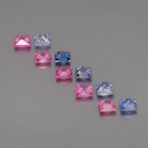 Sapphire Gemstone in 3.4 x 3.4 mm Size for Sale, Sapphire Stone in Multicolor Color
