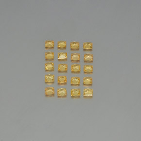 Sapphire Gemstones in 2.6 x 2.6 mm Size for Sale, Sapphire Stones in Yellow Golden Color