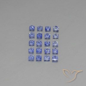 Sapphire Gemstones in 2.5 x 2.4 mm Size for Sale, Sapphire Stones in Deep Blue Color