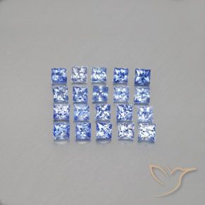 Pastel Blue Сапфир Камень - 0.1ct Огранка Принцесса (ID: 348000)