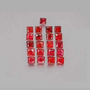 0.1ct Princess-Cut Red Orange Sapphire Gem for sale 0.1ct Princess-Cut Red Orange Sapphire Gem (ID: 348015)