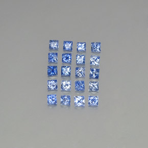 1.64 ct Blue Sapphire Gemstone, Sapphire Gem in Princess-Cut Shape for Sale.