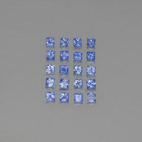 2.24 ct Blue Sapphire Gemstone, Sapphire Gem in Princess-Cut Shape for Sale.