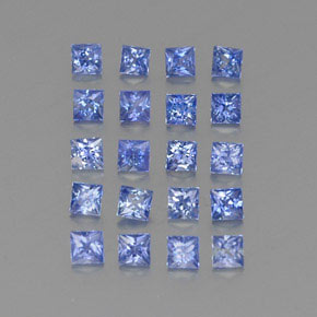 2.24 ct Blue Sapphire Stone, Natural Sapphire in Princess-Cut Shape for Sale