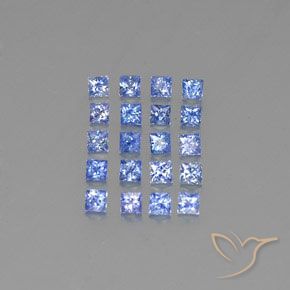 Pastel Blue Сапфир Камень - 0.1ct Огранка Принцесса (ID: 348089)