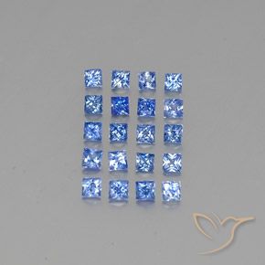 Medium Dark Blue Sapphire Gem - 0.1ct Princess-Cut (ID: 348098)