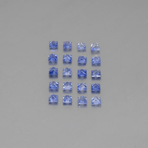 Sapphire Gemstones in 2.2 x 2.2 mm Size for Sale, Sapphire Stones in Deep Blue Color
