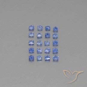 Sapphire Gemstones in 2.2 x 2.2 mm Size for Sale, Sapphire Stones in Intense Blue Color