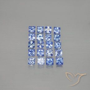 2.24 ct Loose Blue Sapphire, 2.5 x 2.5 mm Princess Cut From Madagascar, Photo A