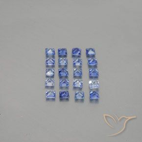 Sapphire Gemstones in 2.2 x 2.2 mm Size for Sale, Sapphire Stones in Medium Dark Blue Color