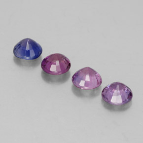 Sapphire Gemstone in 4 mm (calibrated) Size for Sale, Sapphire Stone in Multicolor Color