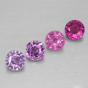 1.26 ct Multicolor Sapphire Gemstone, Sapphire Gem in Round Facet Shape for Sale.