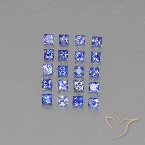 Intense Blue Сапфир Камень - 0.1ct Огранка Принцесса (ID: 348439)