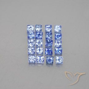 Pastel Blue Сапфир Камень - 0.1ct Огранка Принцесса (ID: 348452)
