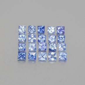 2.15 ct Blue Sapphire Stone, Natural Sapphire in Princess-Cut Shape for Sale