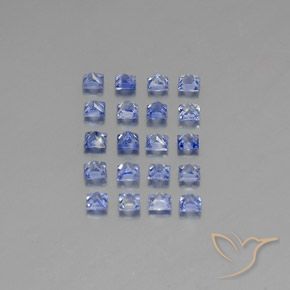 Sapphire Gemstones in 2.3 x 2.3 mm Size for Sale, Sapphire Stones in Intense Blue Color