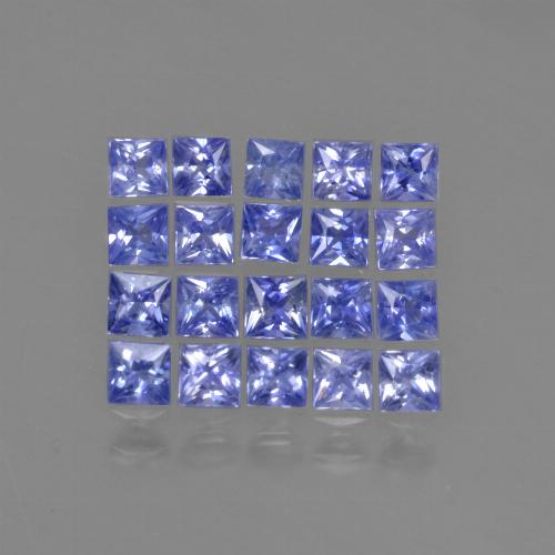 Intense Violet Blue Saphir Edelstein - 0.1ct Prinzess-Schliff (ID: 348464)