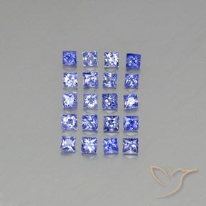 Pastel Blue Сапфир Камень - 0.1ct Огранка Принцесса (ID: 348468)