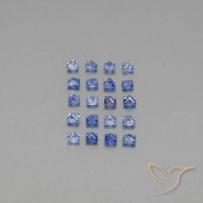 Sapphire Gemstones in 2.3 x 2.3 mm Size for Sale, Sapphire Stones in Medium Dark Blue Color