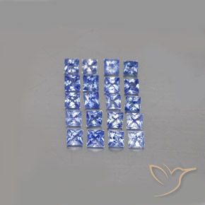 Blau Saphir Edelstein - 0.1ct Prinzess-Schliff (ID: 348702)