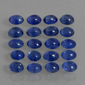 2.75 ct Blue Sapphire Stone, Natural Sapphire in Oval Cabochon Shape for Sale