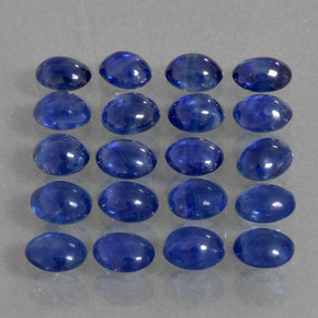 3.40 ct Blue Sapphire Stone, Natural Sapphire in Oval Cabochon Shape for Sale