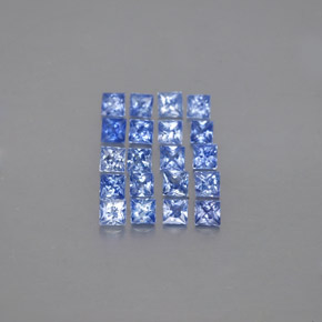 1.30 ct Blue Sapphire Gemstone, Sapphire Gem in Princess-Cut Shape for Sale.