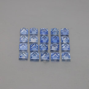 Sapphire Gemstones in 2.3 x 2.2 mm Size for Sale, Sapphire Stones in Pastel Blue Color