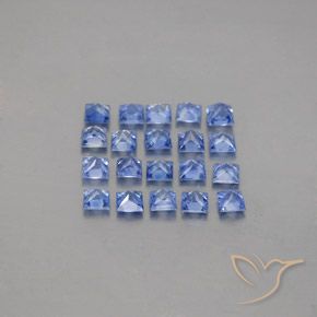 Sapphire Gemstones in 2.6 x 2.6 mm Size for Sale, Sapphire Stones in Pastel Blue Color