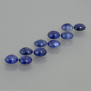 3.09 ct Blue Sapphire Stone, Natural Sapphire in Oval Cabochon Shape for Sale