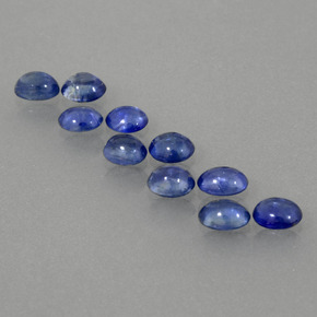 2.89 ct Blue Sapphire Gemstone, Sapphire Gem in Oval Cabochon Shape for Sale.