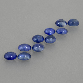 2.89 ct Blue Sapphire Stone, Natural Sapphire in Oval Cabochon Shape for Sale