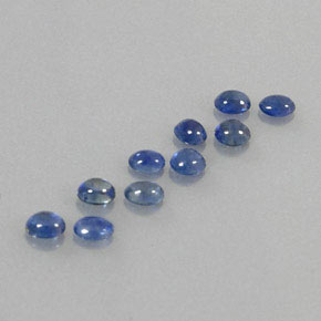 2.37 ct Blue Sapphire Stone, Natural Sapphire in Oval Cabochon Shape for Sale