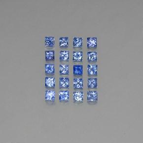 Medium Dark Blue Zaffiro Gem - 0.2ct Taglio Princess (ID: 349086)