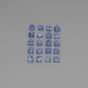 Sapphire Gemstones in 3 x 3 mm (calibrated) Size for Sale, Sapphire Stones in Medium Dark Blue Color