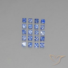 Medium Dark Blue Сапфир Камень - 0.1ct Огранка Принцесса (ID: 349087)