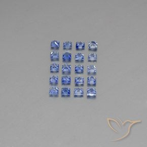 Sapphire Gemstones in 2.3 x 2.2 mm Size for Sale, Sapphire Stones in Medium Dark Blue Color