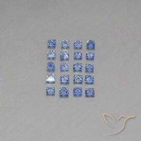 Sapphire Gemstones in 2.2 x 2.1 mm Size for Sale, Sapphire Stones in Medium Dark Blue Color