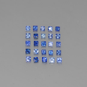 1.12 ct Blue Sapphire Gemstone, Sapphire Gem in Princess-Cut Shape for Sale.