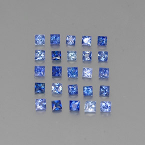 1.12 ct Blue Sapphire Stone, Natural Sapphire in Princess-Cut Shape for Sale