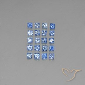 Medium Dark Blue Сапфир Камень - 0.2ct Огранка Принцесса (ID: 349124)