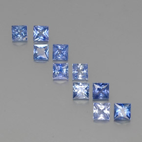 2.01 ct Blue Sapphire Gemstone, Sapphire Gem in Princess-Cut Shape for Sale.