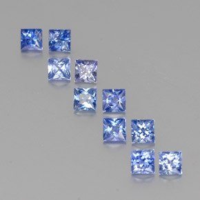 2.26 ct Blue Sapphire Gemstone, Sapphire Gem in Princess-Cut Shape for Sale.