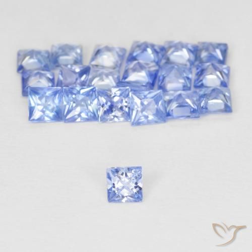 1.69ctw Natural Pastel Blue Sapphire, Square, VVS-VS