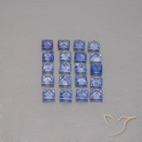 Sapphire Gemstones in 2.6 x 2.6 mm Size for Sale, Sapphire Stones in Deep Blue Color