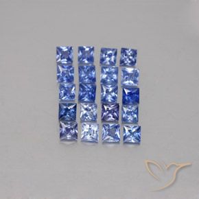 Medium Dark Blue Saphir Edelstein - 0.1ct Prinzess-Schliff (ID: 349167)