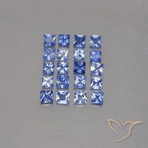 Medium Dark Blue Sapphire Gem - 0.1ct Princess-Cut (ID: 349169)
