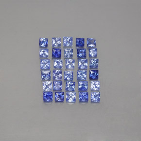 1.58 ct Blue Sapphire Gemstone, Sapphire Gem in Princess-Cut Shape for Sale.