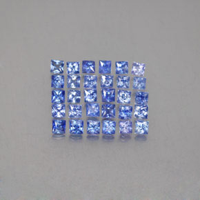 1.63 ct Blue Sapphire Gemstone, Sapphire Gem in Princess-Cut Shape for Sale.